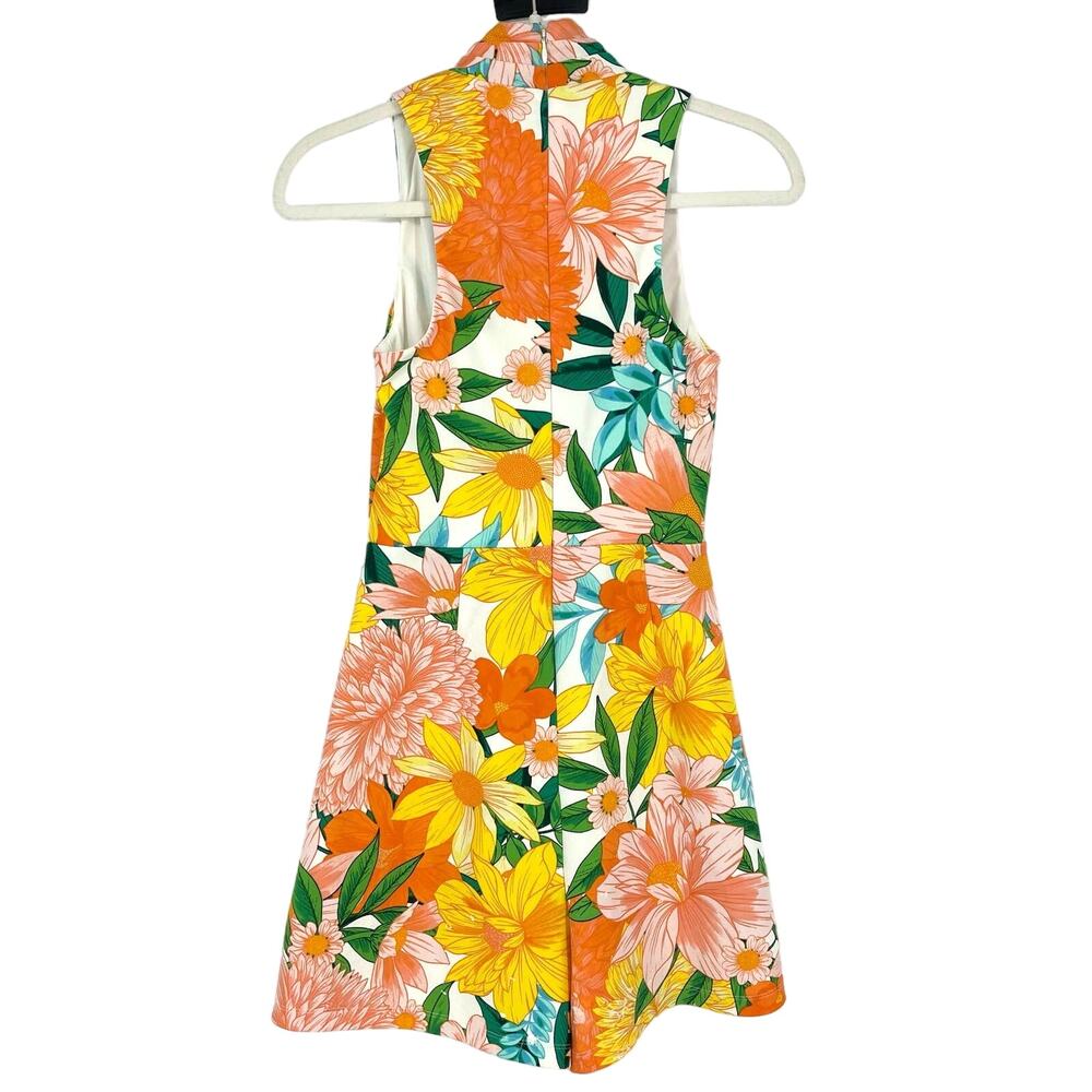 Great Jones Hawaiian Floral Romper Size XS Orange - Picture 3 of 14
